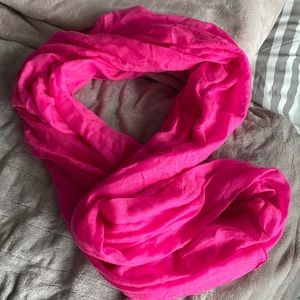 Pink infinity scarf
